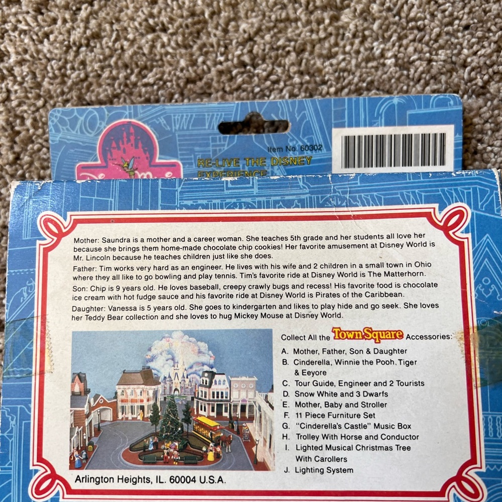 Vintage Disney Magic Town Square Friends – Family Set